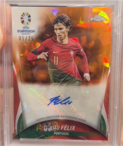 2024 Topps Chrome UEFA EURO #01/25 Joao Félix — front