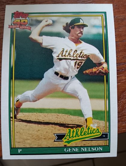 1991 Topps #316 Gene Nelson — front
