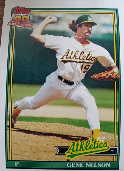 1991 Topps #316 Gene Nelson — front
