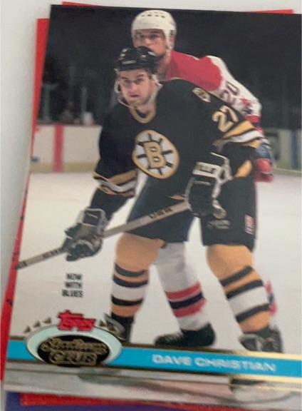 1991-92 Topps Stadium Club #95 Dave Christian — front