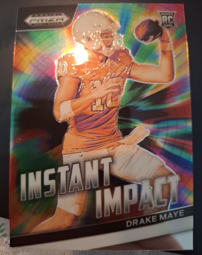 2024 Panini Prizm Draft Picks Instant Impact #II-DM Drake Maye — front