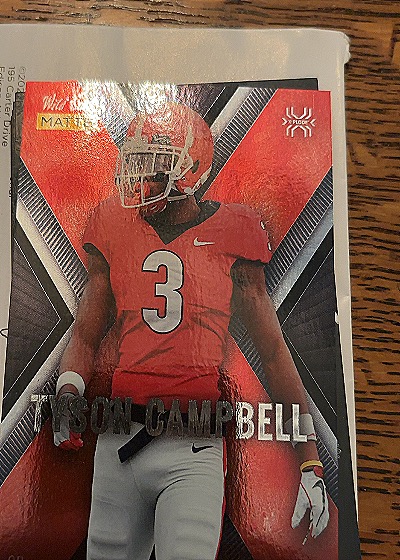 2021 Wild Card Matte X-Plode Orange #MXP-22 Tyson Campbell — front