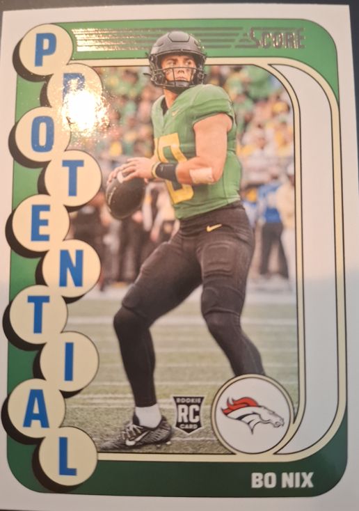 2024 Score #11 Bo Nix Protential — front
