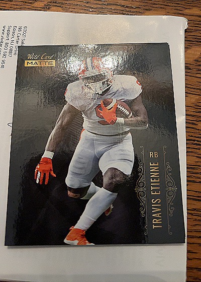 2021 Wild Card Matte #MBC-10 Travis Etienne — front