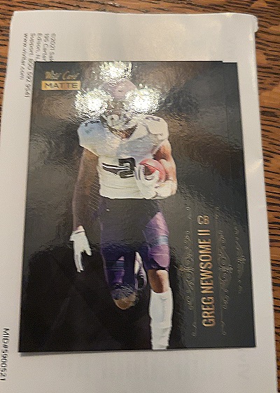 2021 Wild Card Matte #MBC-11 Greg Newsome II — front