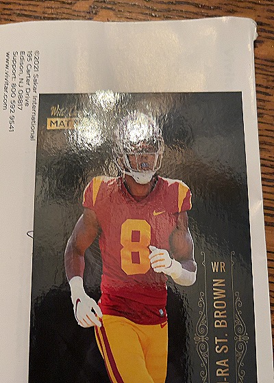 2021 Wild Card Matte #MBC-58 Amon Ra St. Brown — front