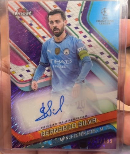 2024-25 Topps Finest UEFA #BA-BE Bernardo Silva — front