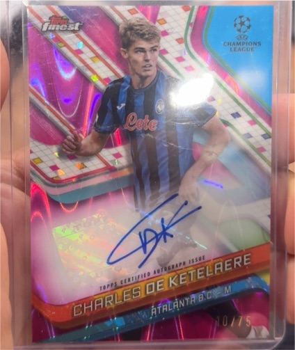 2024-25 Topps Finest UEFA #BA-CD Charles De Ketelaere — front