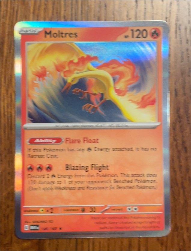 2022 Pokémon Scarlet & Violet 151 #146 Moltres — front