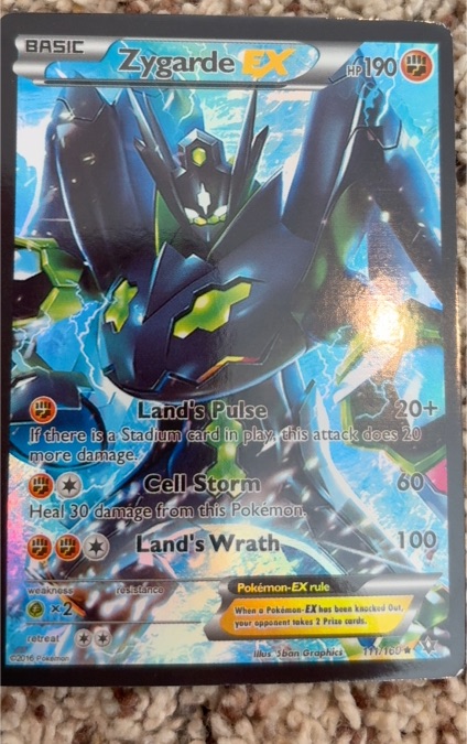 2016 Pokémon #111 Zygarde EX — front