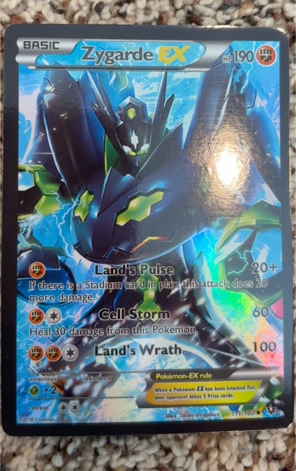 2016 Pokémon #111 Zygarde EX — front