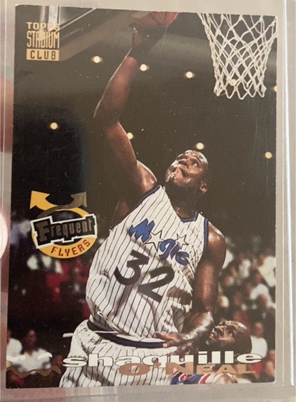 1993-94 Topps Stadium Club Frequent Flyers #358 Shaquille O'Neal — front