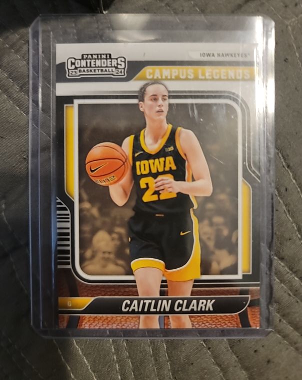 2024 Panini Contenders Caitlin Clark Collection Campus Legends #CL1 Caitlin Clark — front