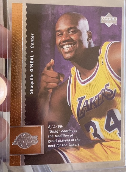 1996-97 Upper Deck #61 Shaquille O'Neal — front