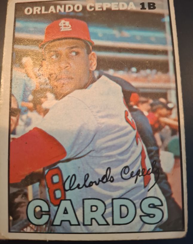 1967 Topps #20 Orlando Cepeda — front