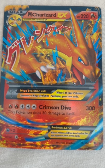 2014 Pokémon XY Flashfire #13 Mega Charizard EX — front