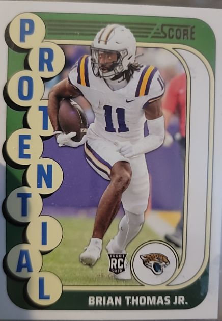 2024 Panini Score #21 Brian Thomas Jr. Protential — front