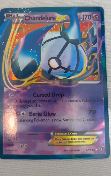 2013 Pokémon #77 Chandelure EX — front