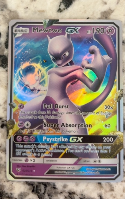 2017 Pokémon Shining Legends #39 Mewtwo GX — front