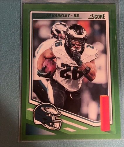 2025 Score Football #61 Saquon Barkley — front