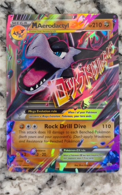 2016 Pokémon Mega Aerodactyl EX #XY98 — front