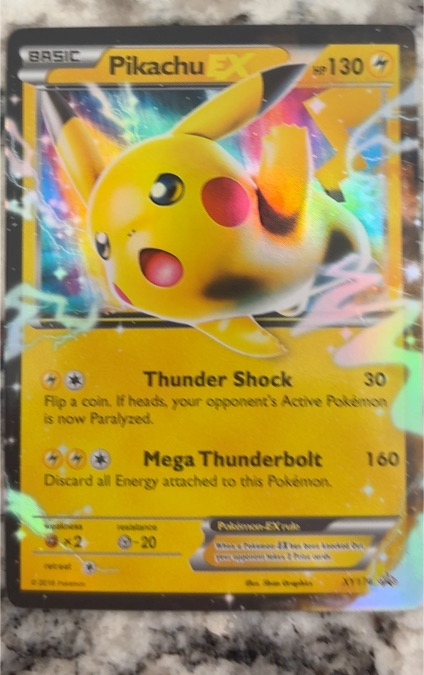Pokémon XY Black Star Promo #XY174 Pikachu EX — front
