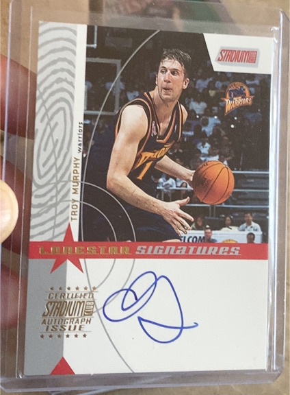 2002-03 Topps Stadium Club Lone Star Signatures #LS-TM Troy Murphy — front