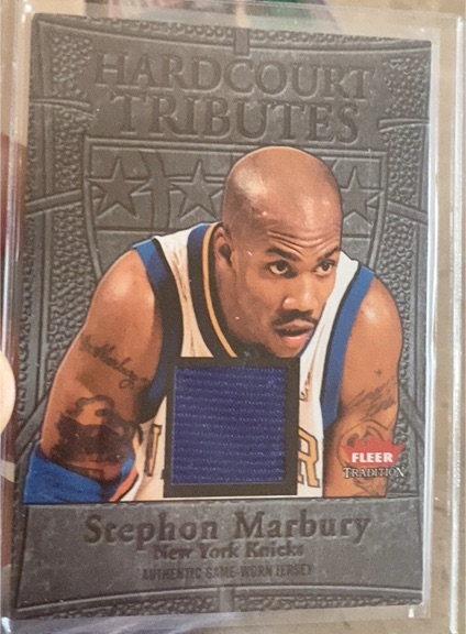 2004-05 Fleer Tradition Hardcourt Tributes Jerseys #10 Stephon Marbury — front