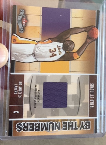 2003-04 Fleer Patchworks By The Numbers Shaquille O'Neal — front