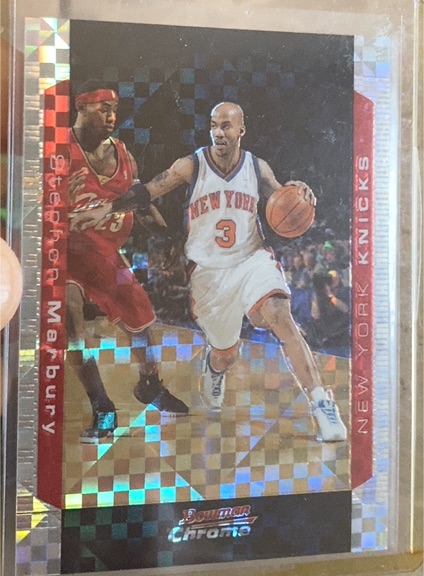 2004-05 Bowman Chrome #3 Stephon Marbury — front