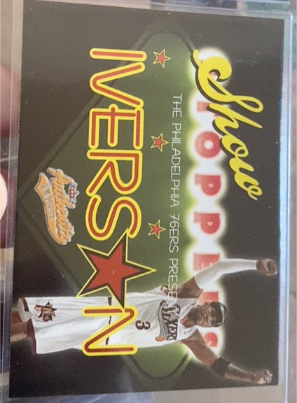2004 Fleer Authentix Show Stoppers #3 Allen Iverson — front