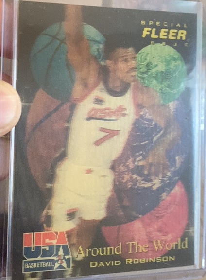 1996 Fleer Special Issue #48 David Robinson Around The World — front