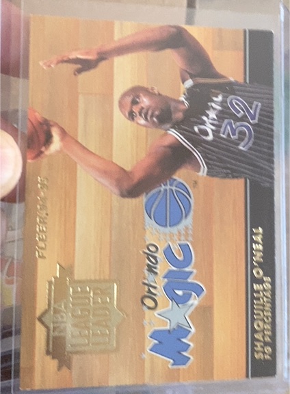 1994-95 Fleer #5 Shaquille O'Neal NBA League Leaders — front