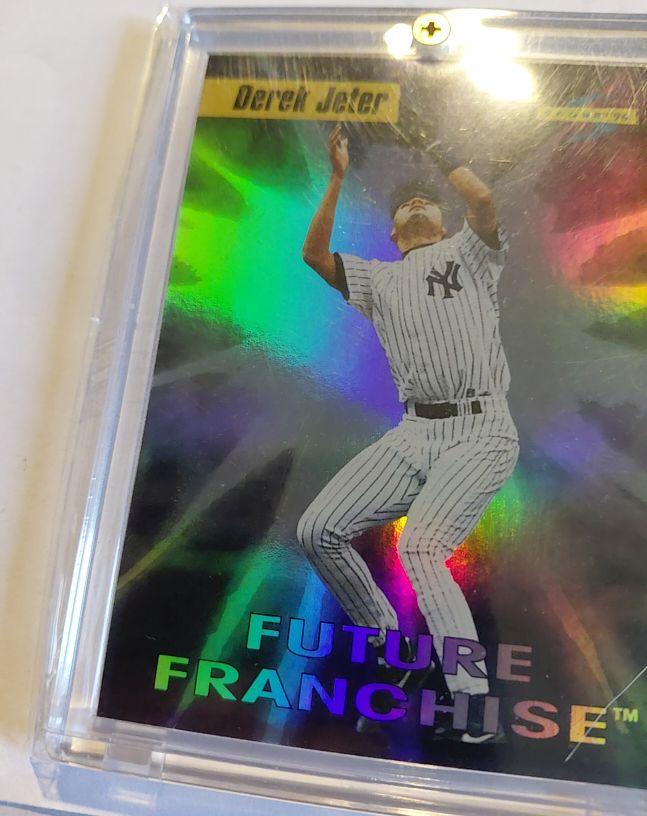 1996 Topps Finest #96 Derek Jeter — front