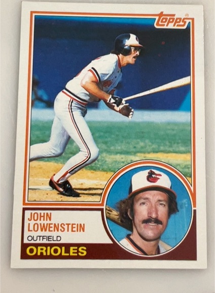 1983 Topps #473 John Lowenstein — front