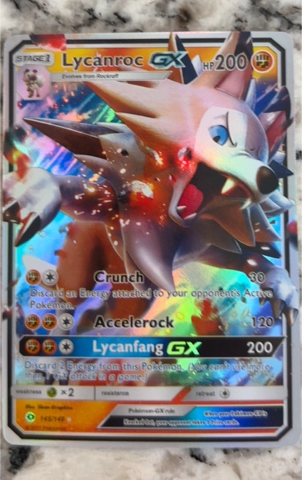 2017 Pokémon SM Promos #SM14 Lycanroc GX — front