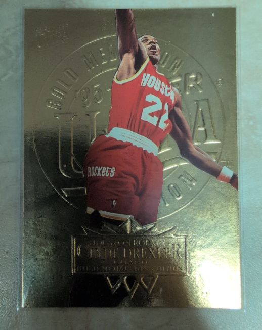 1995-96 Fleer Ultra #66 Clyde Drexler Gold Medallion Edition — front