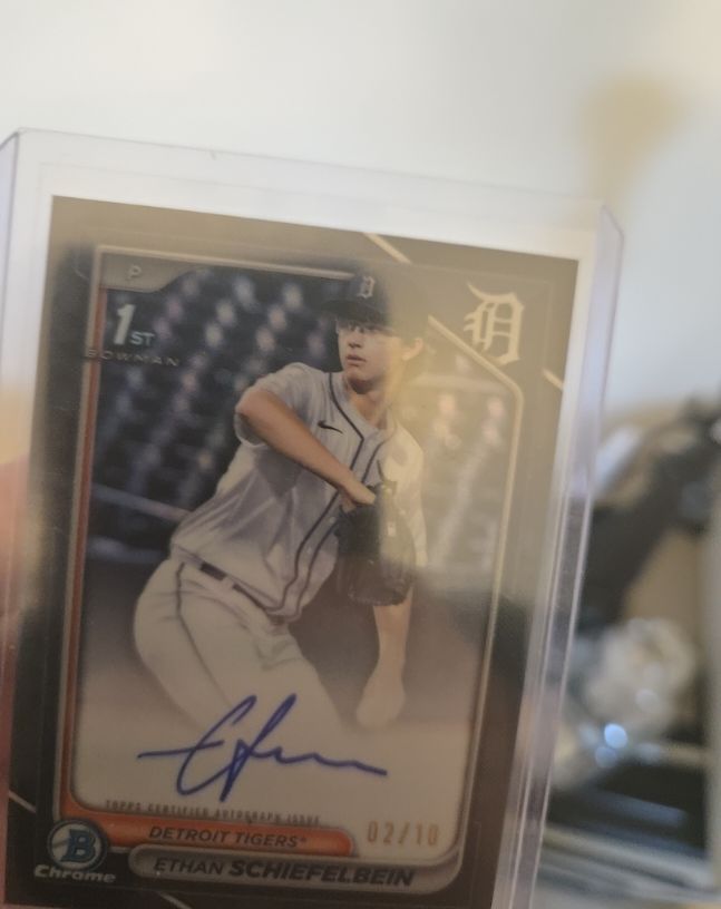 2024 Bowman Chrome Prospect Autographs #CPA-ES Ethan Schiefelbein — front