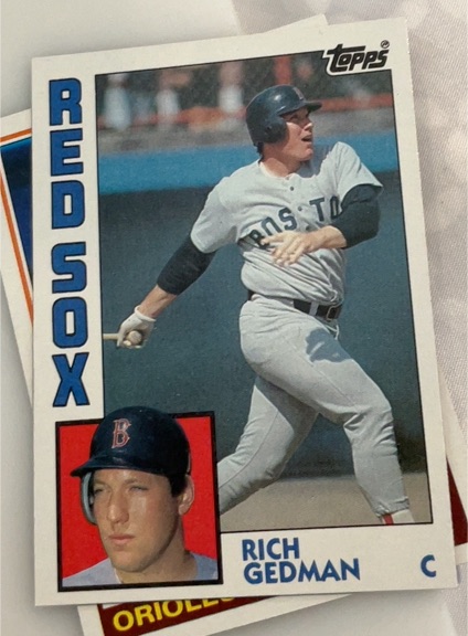 1984 Topps #498 Rich Gedman — front