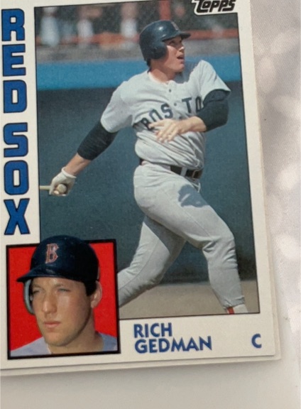 1984 Topps #498 Rich Gedman — front