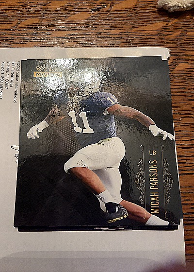 2021 Wild Card Matte #MBC-18 Micah Parsons — front