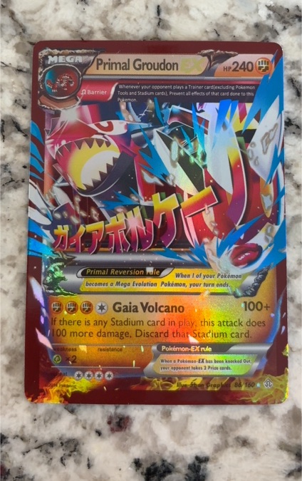 2015 Pokémon Primal Groudon EX #86/160 — front