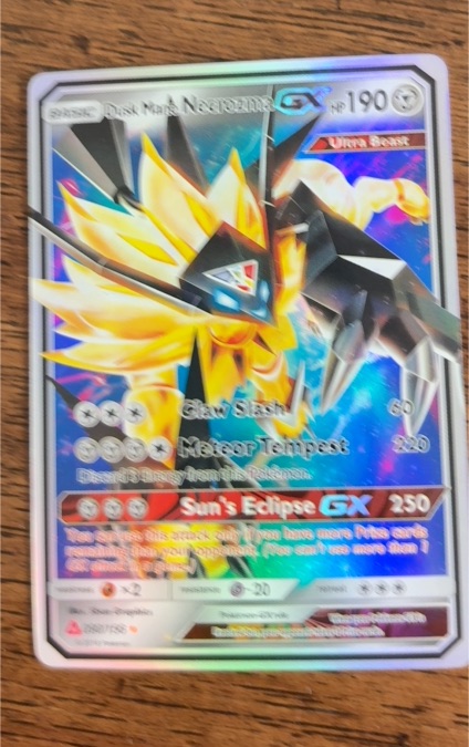 2018 Pokémon Sun & Moon Ultra Prism #90 Dusk Mane Necrozma GX — front