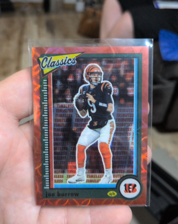 2022 Panini Classics #17 Joe Burrow Timeless Tributes Orange — front