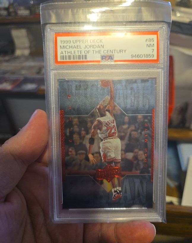 1999 Upper Deck #85 Michael Jordan Athlete of the Century — front