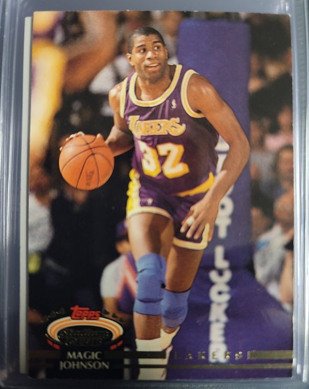 1992-93 Topps Stadium Club #32 Magic Johnson — front