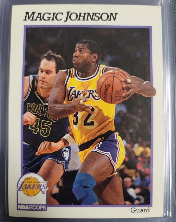 1991-92 Hoops #101 Magic Johnson — front