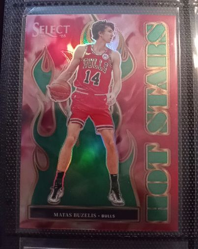 2024-25 Panini Select #4 Matas Buzelis Hot Stars — front