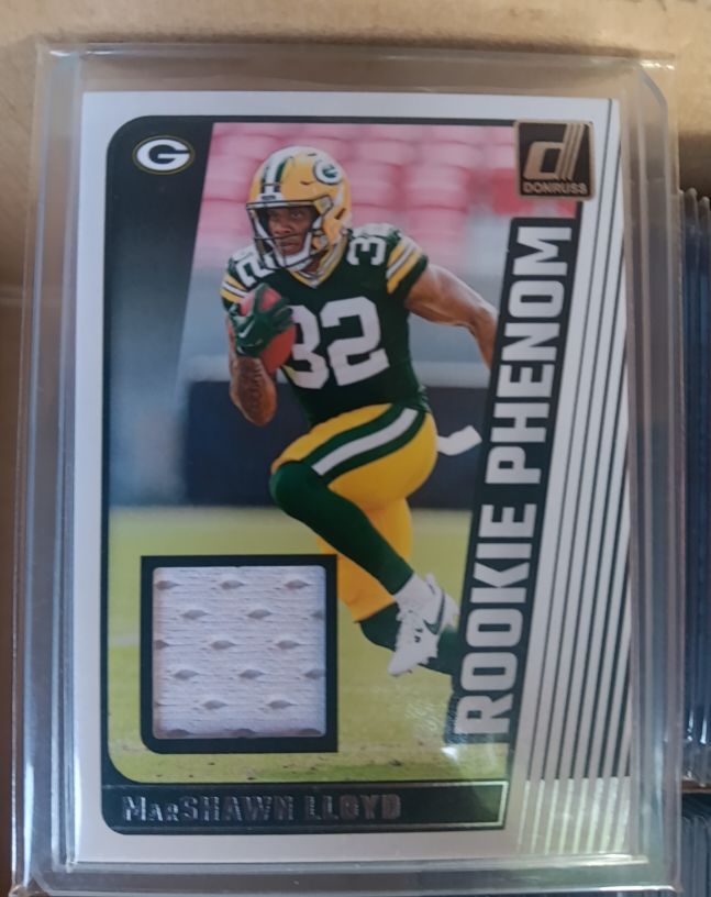 2024 Panini Donruss #RPJ-MLL MarShawn Lloyd Rookie Phenom Jersey Patch — front