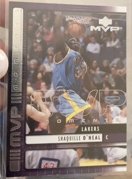 2002-03 Upper Deck MVP Moments #M1 Shaquille O'Neal — front